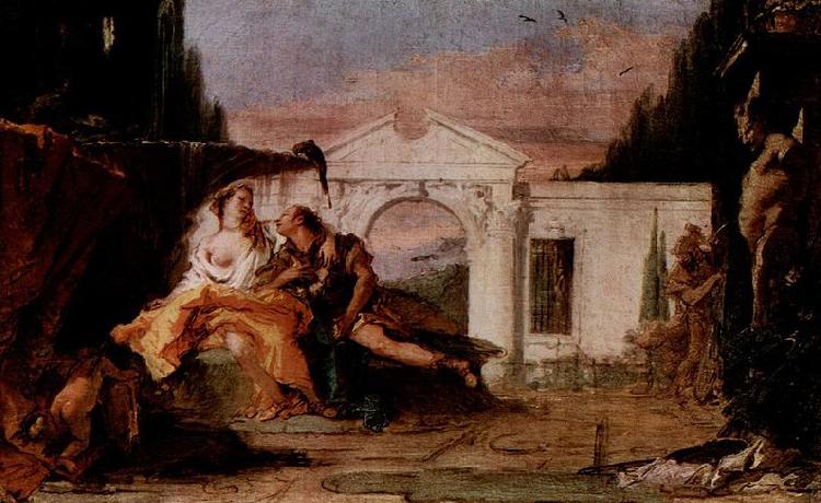 Giovanni Battista Tiepolo Rinaldo und Armida, Entwurf fur gleichnamiges Munchner Gemalde oil painting picture